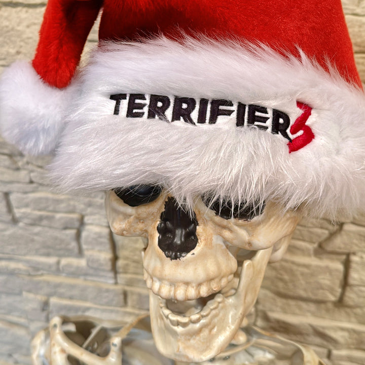 Terrifier 3 Embroidered Red Santa Hat