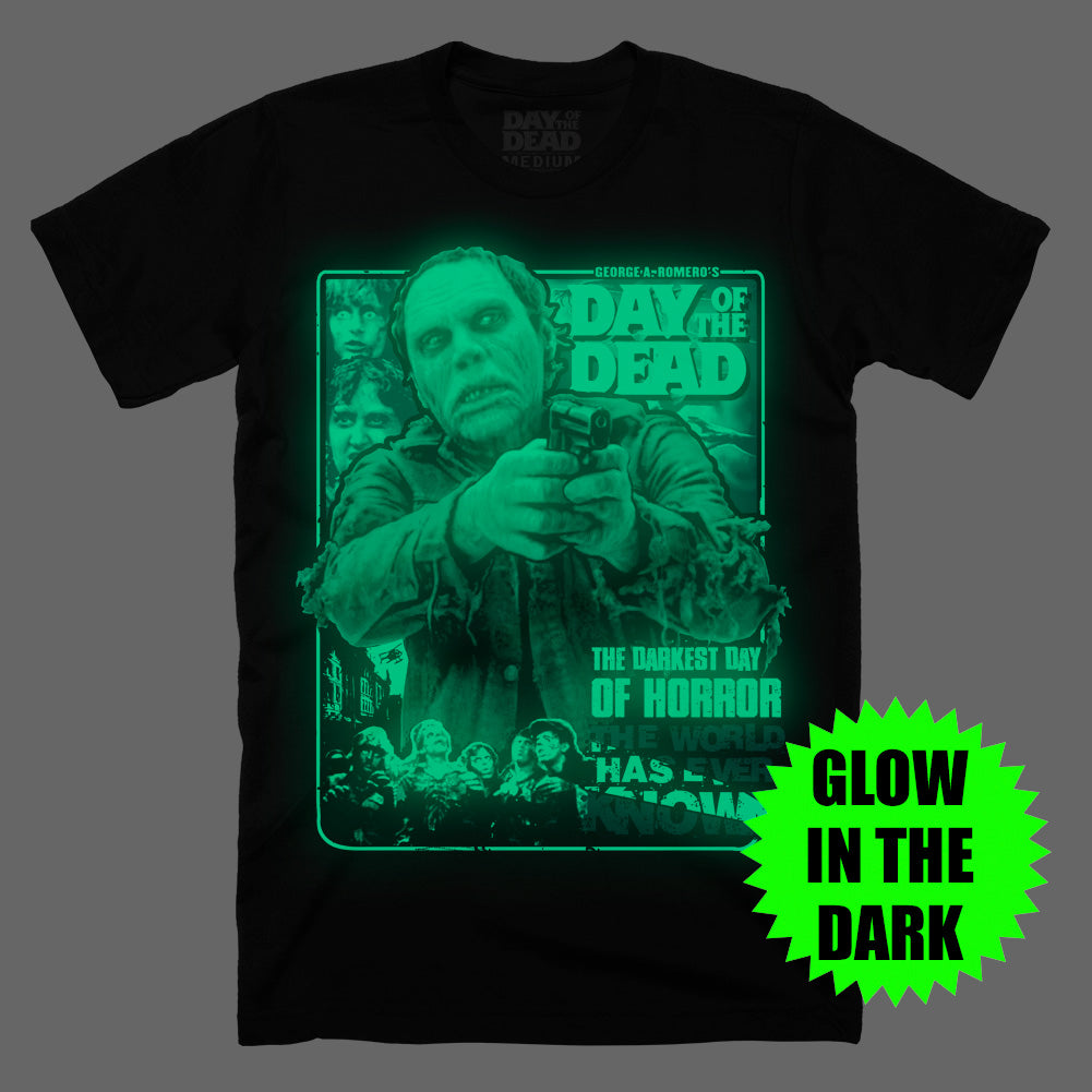 Day Of The Dead The Darkest Day Glow In The Dark Horror Movie T-Shirt