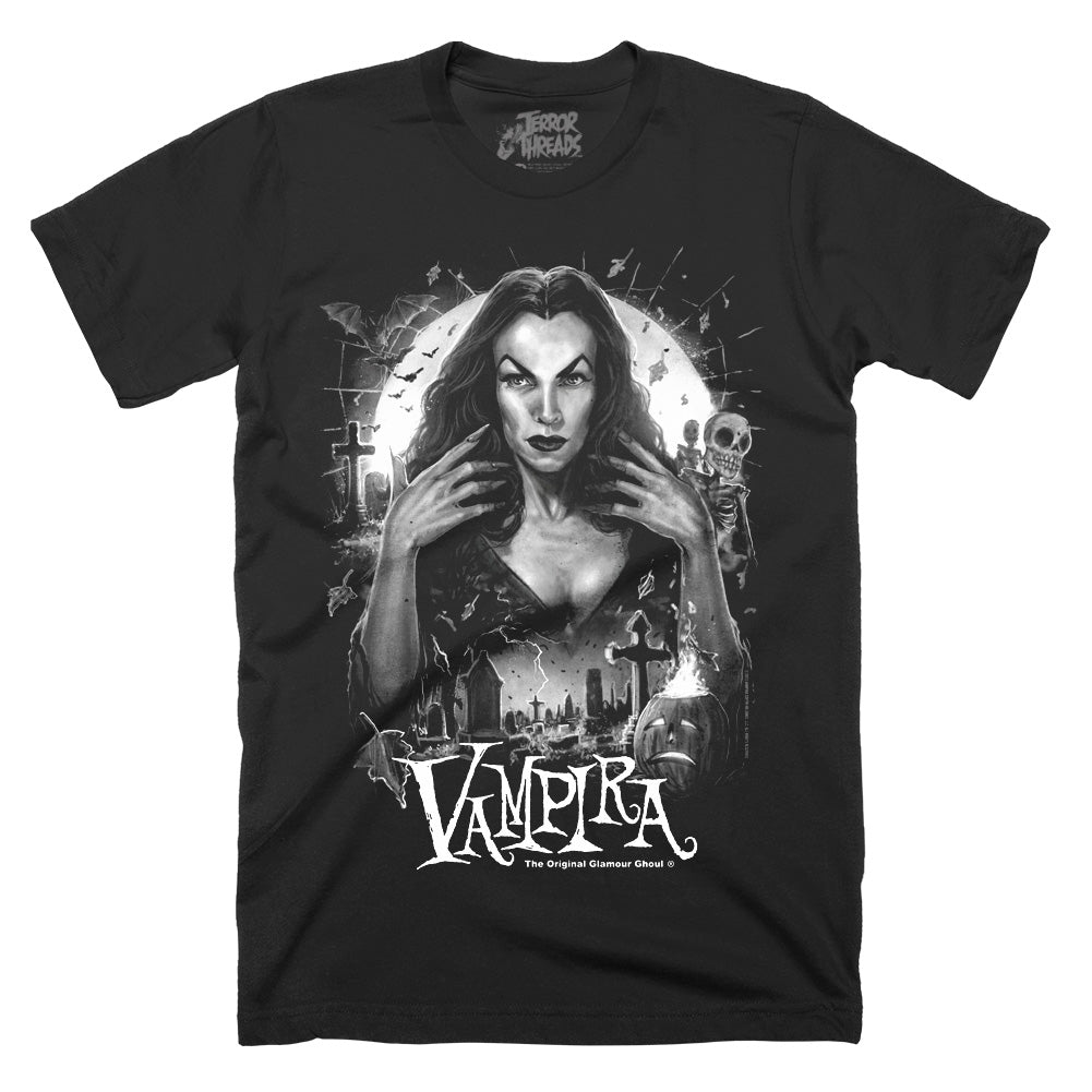 Vampira The Original Glamour Ghoul Horror T-Shirt