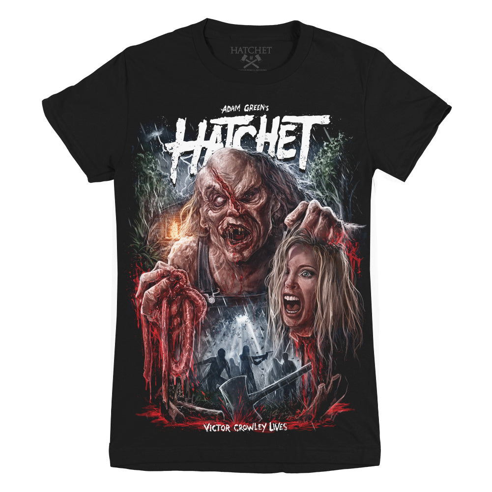 Hatchet True Horror Has Returned Horror Movie Ladies T-Shirt