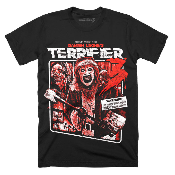 Terrifier 3 Unrated Terror Art The Clown Horror Movie T-Shirt