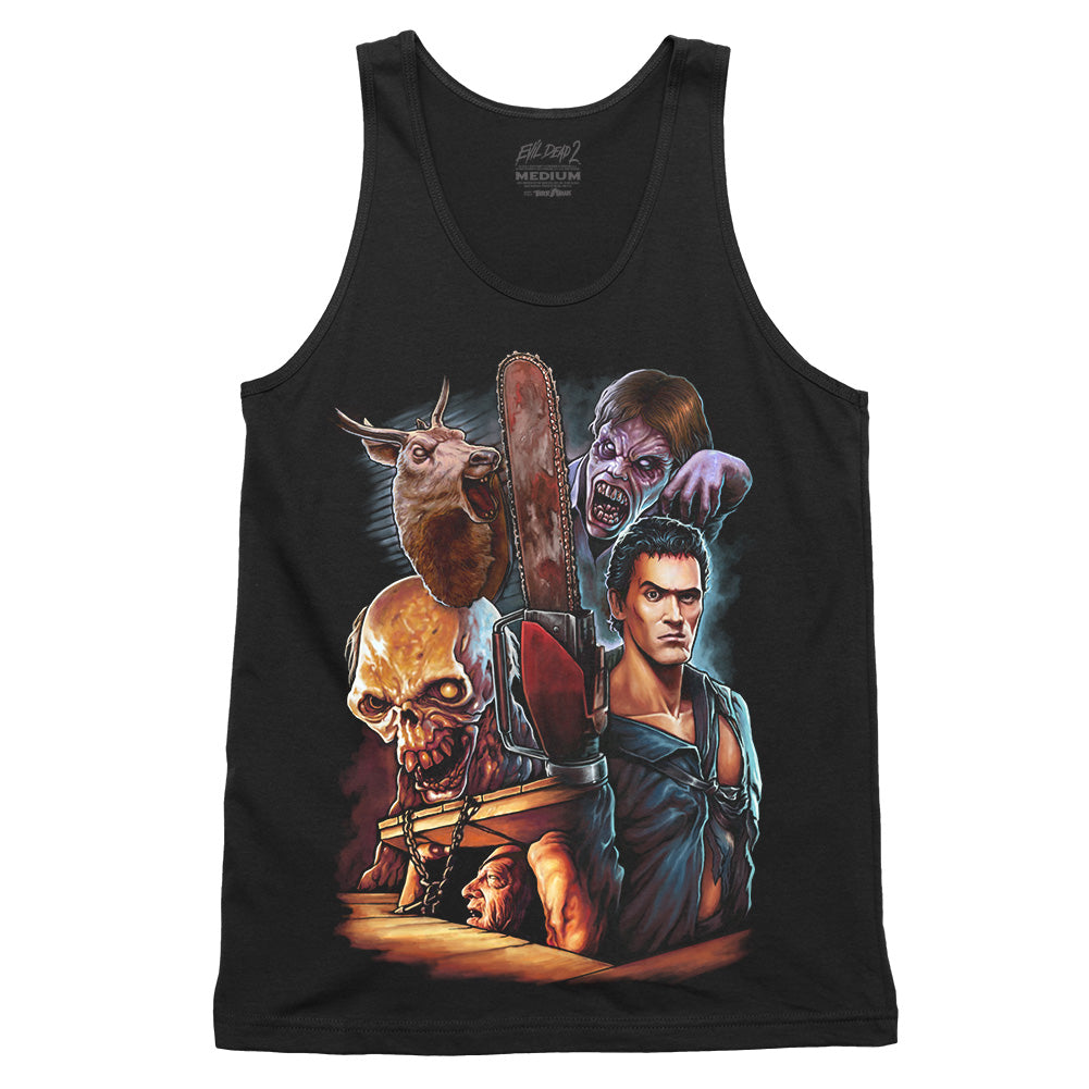 Evil Dead 2 Who's laughing Now Horror Movie Tank Top