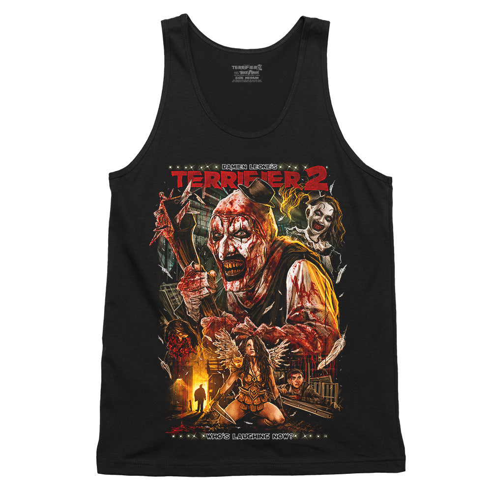Terrifier 2 Who's Laughing Horror Movie Tank Top
