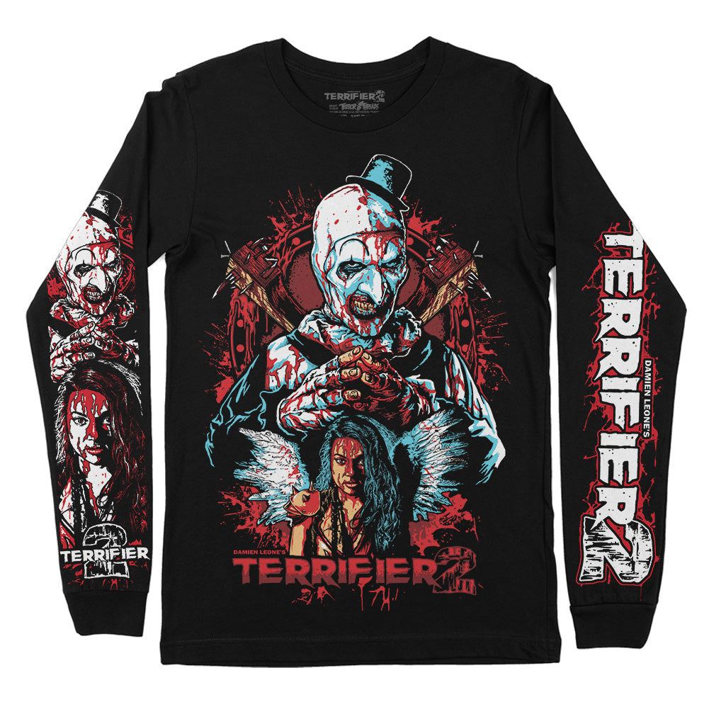 Terrifier 2 Work Of Art Horror Movie Long Sleeve T-Shirt