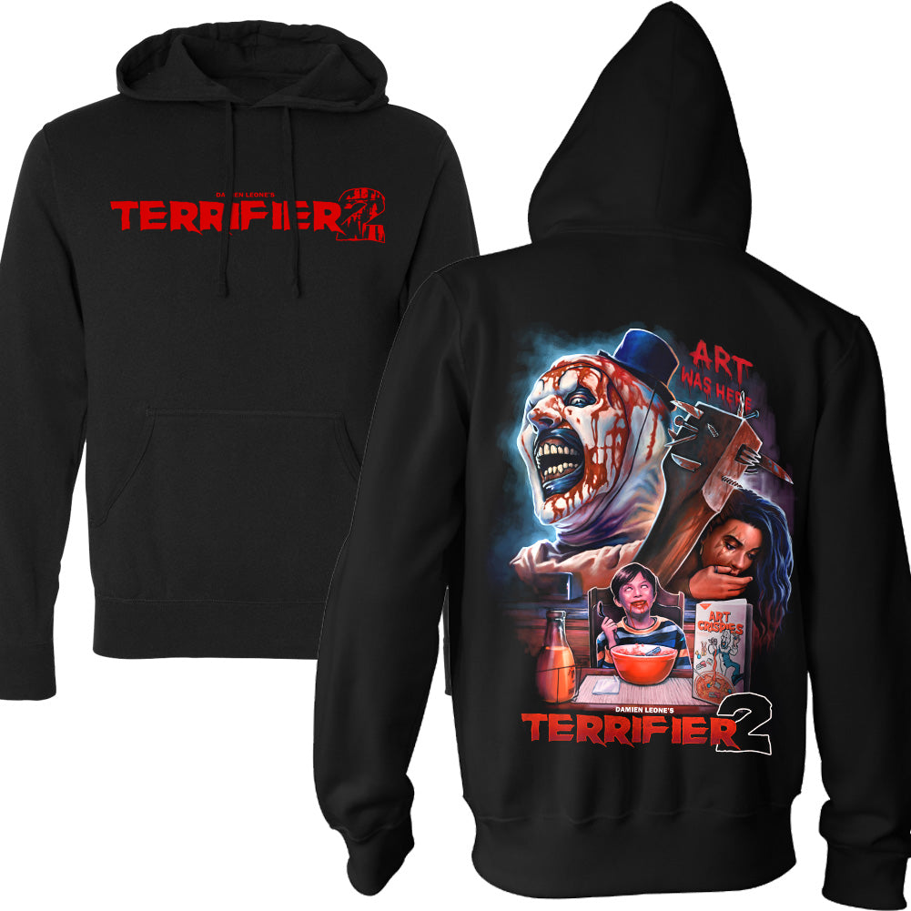 Terrifier 2 Art Was Here Art The Clown Horror Movie Pullover Hoodie