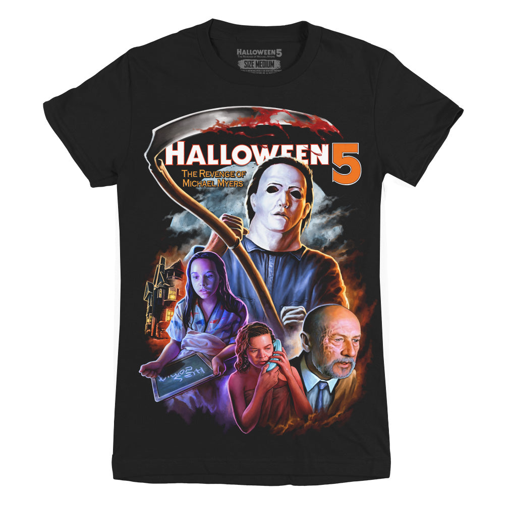 Halloween 5 Back With A Vengeance Ladies Horror Movie T-Shirt