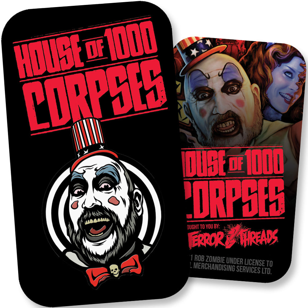 House Of 1000 Corpses Captain Spaulding Horror Movie Enamel Pin