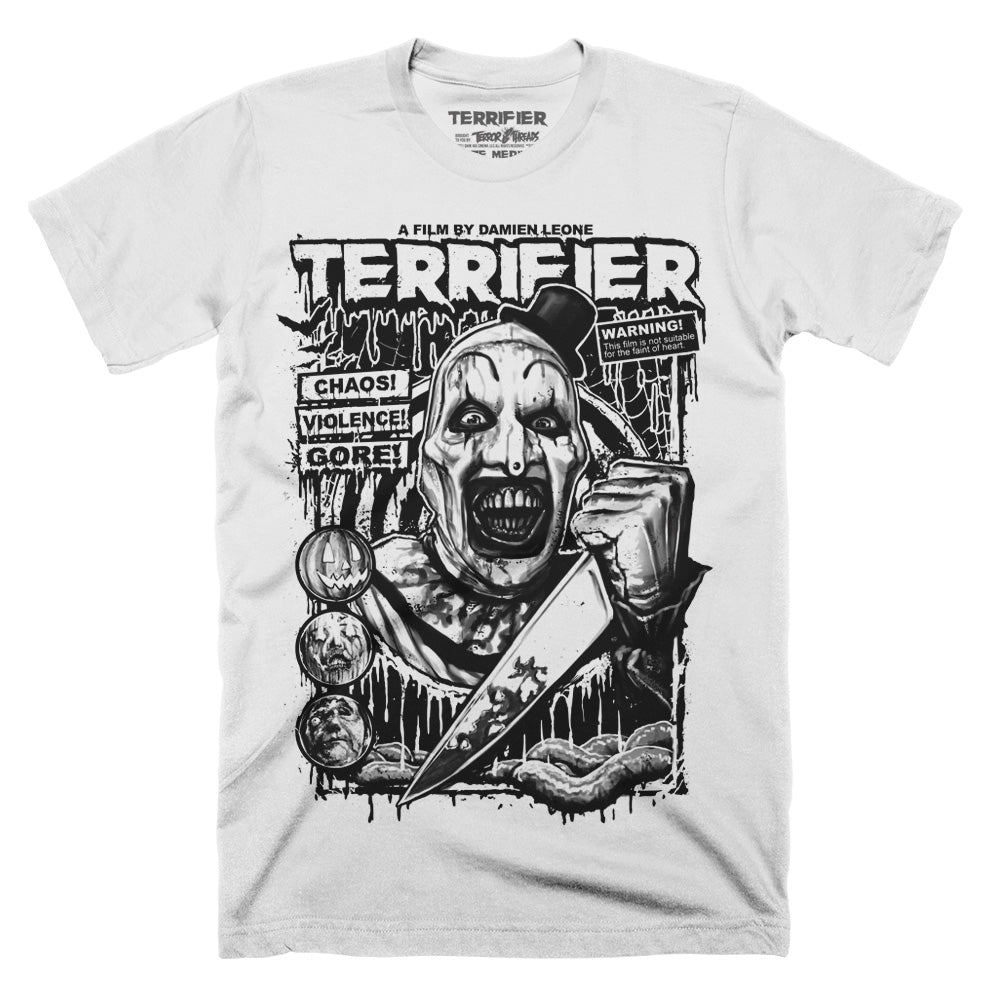 Terrifier Cover Clown Horror Movie Mens Adult Unisex T-Shirt