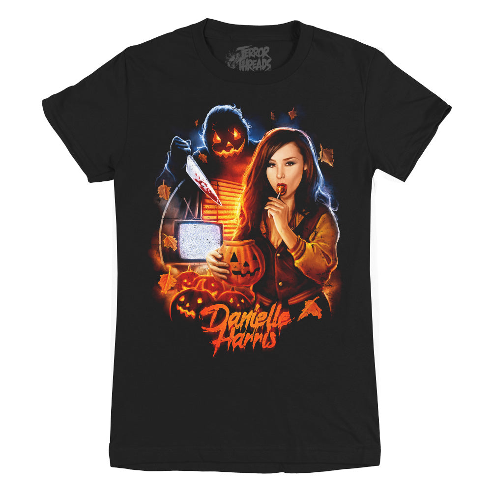 Danielle Harris Trick Or Treat Halloween Horror Movie Ladies T-Shirt