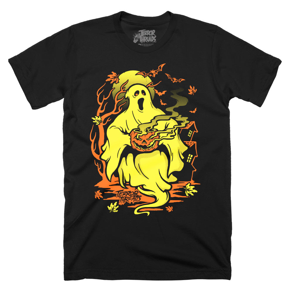 Ghostly Tales Vintage Halloween Adult Mens Unisex T-Shirt