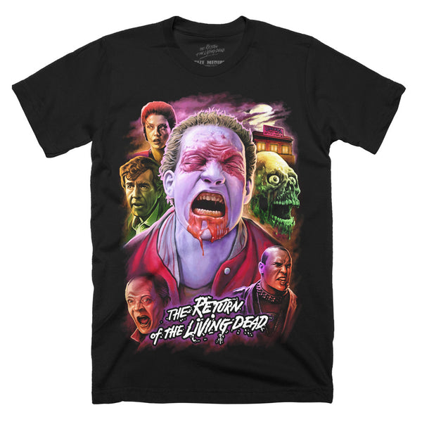 thumbnail image 2 of Return Of The Living Dead Zombies Custom T-Shirt – Gildan Black Tee, Horror Movie Gift (Unisex, Free Shipping) 2 of 5
