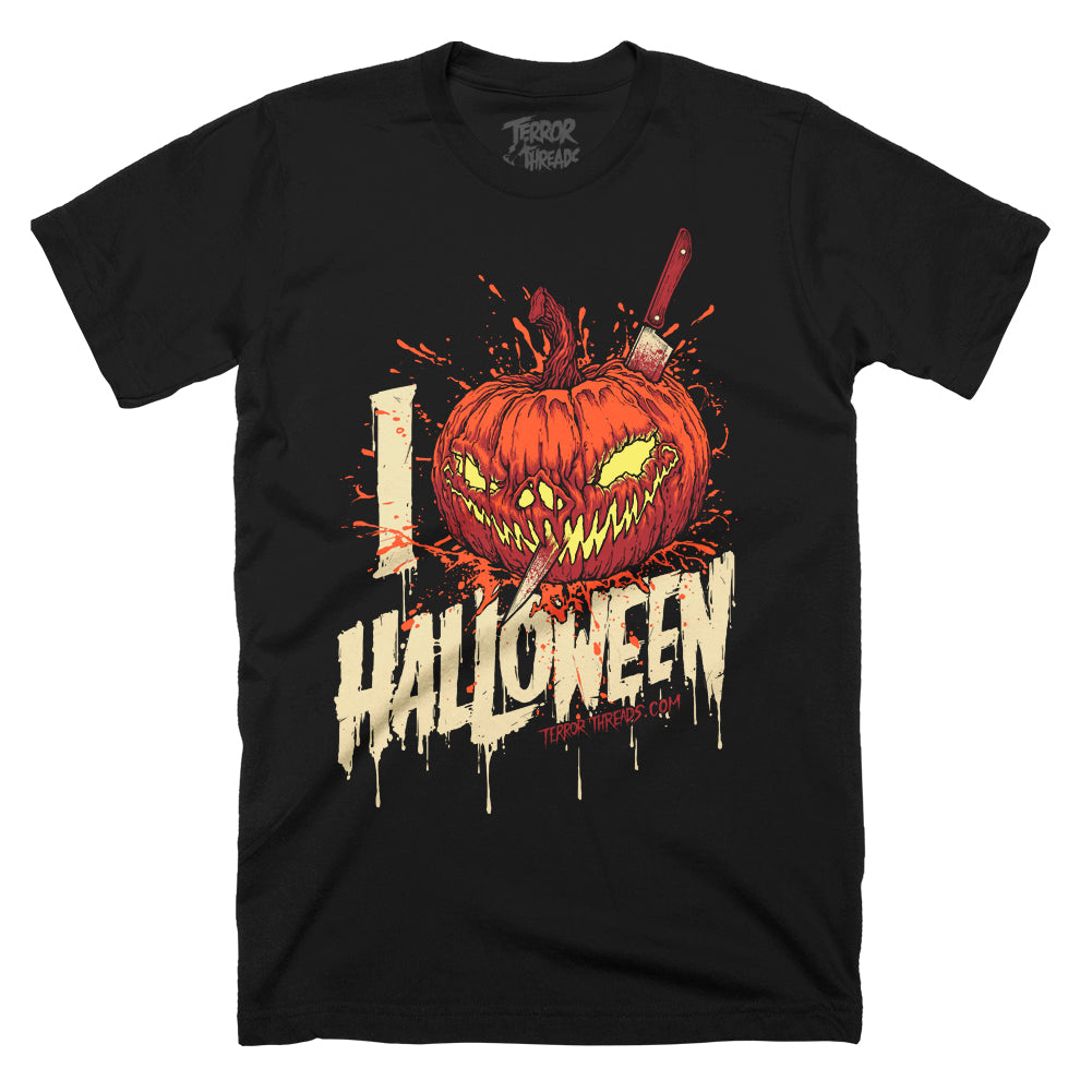 I love Halloween Mens Unisex Adult T-Shirt