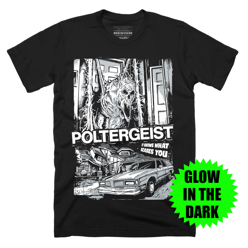 Poltergeist It Knows What Scares You Horror Movie T-Shirt