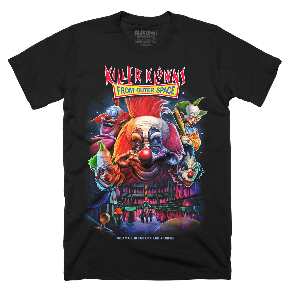 Killer Klowns From Outer Space Join The Circus Horror Movie T-Shirt
