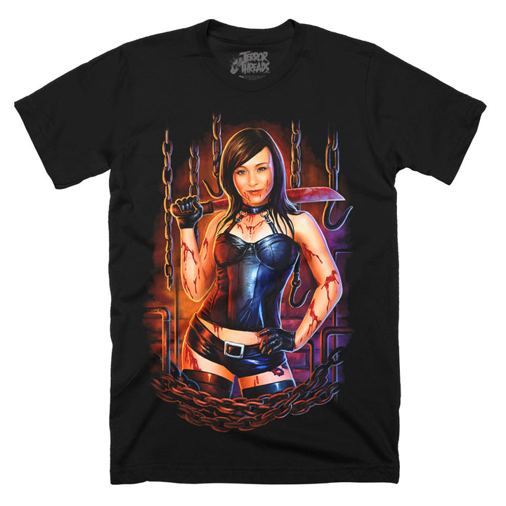 Danielle Harris Leather and Chains Horror Scream Queen T-Shirt