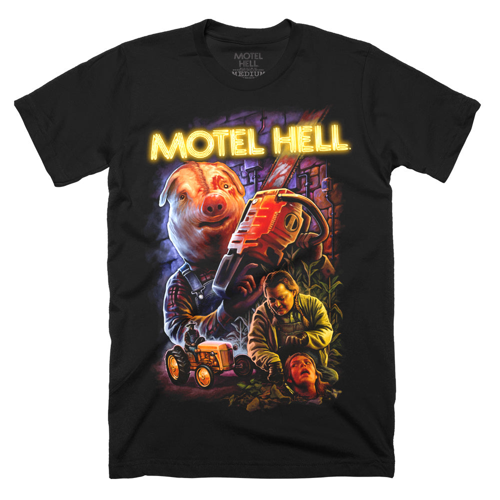 Motel Hell Meat's Meat 80's Horror Movie T-Shirt