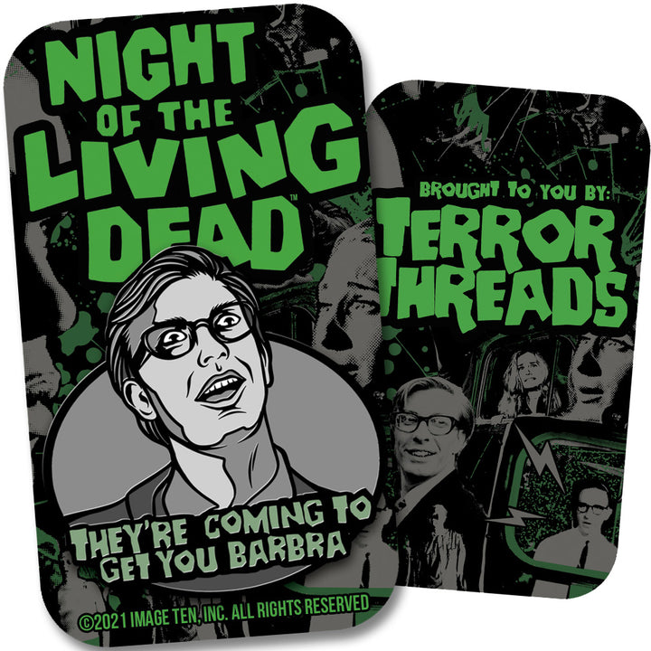 Officially Licensed Night Of The Living Dead Johnny Coming To Get You Barbra Enamel Pin