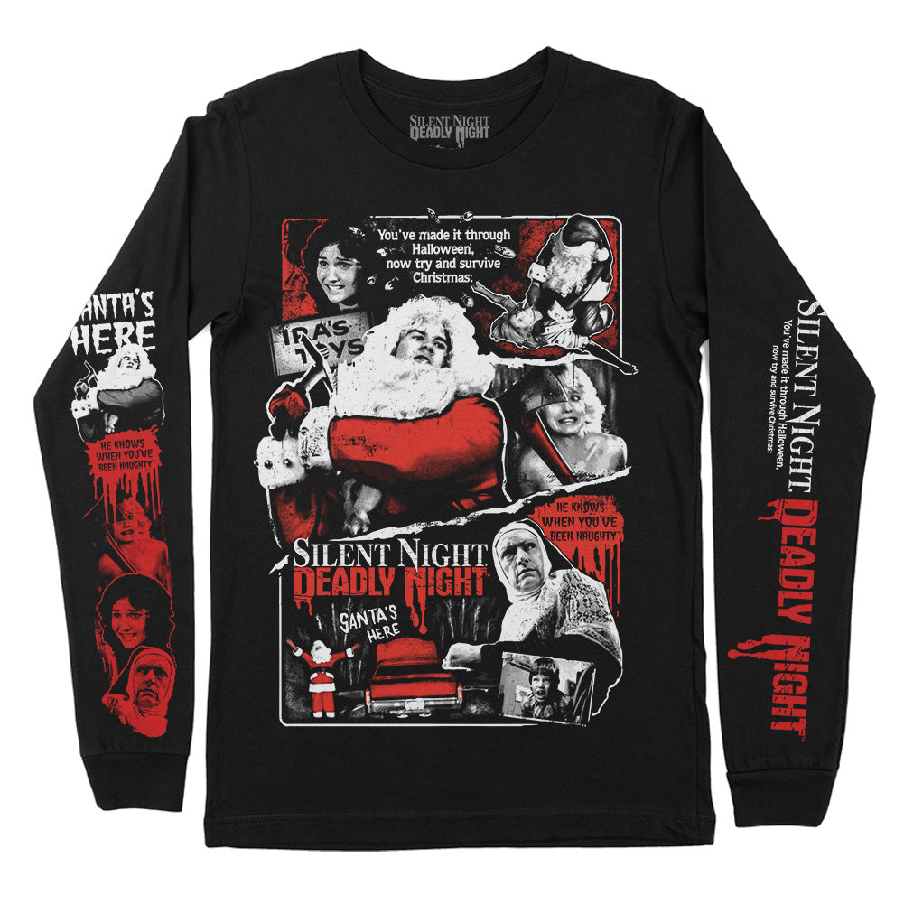 Silent Night Deadly Night Punish Long Sleeve Christmas Horror Movie T-Shirt