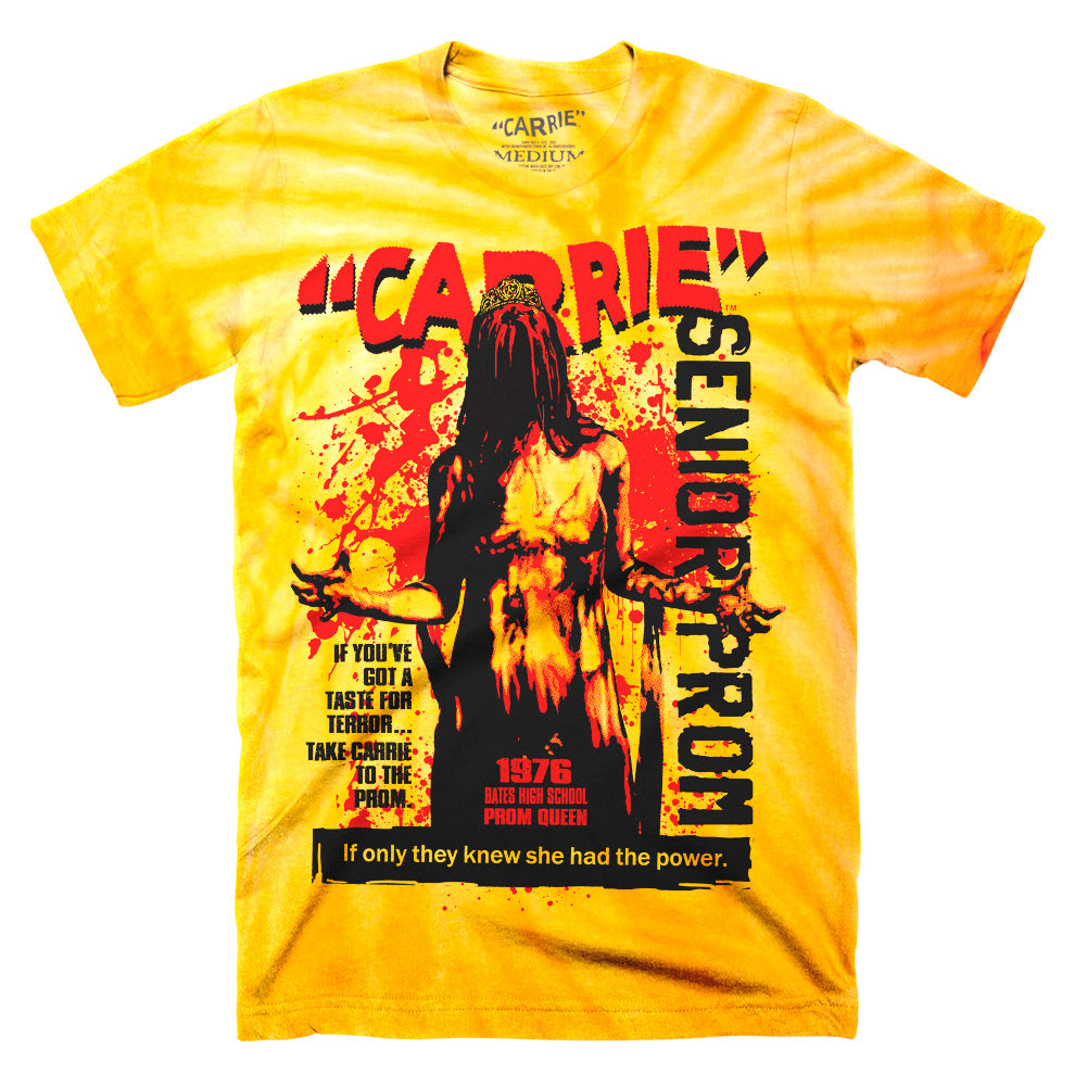 Carrie Senior Prom Gold Tie Dye Classic Horror Movie T-Shirt