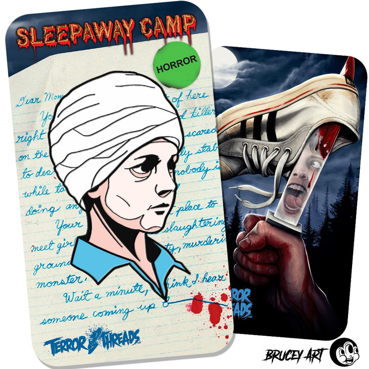 Sleepaway Camp Arawak Angel Horror Enamel Pin