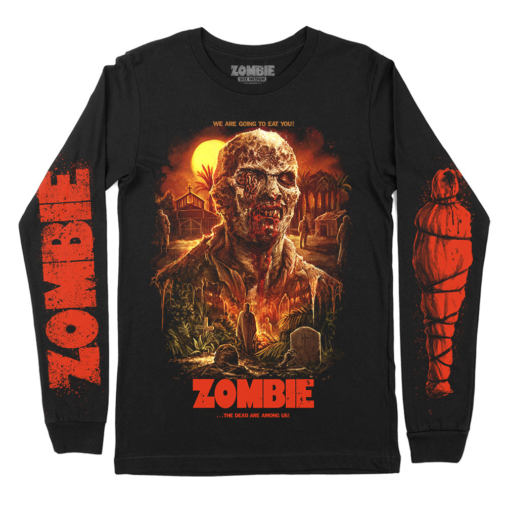 Zombie The Dead Are Among Us Lucio Fulci Horror Movie Long Sleeve T-Shirt