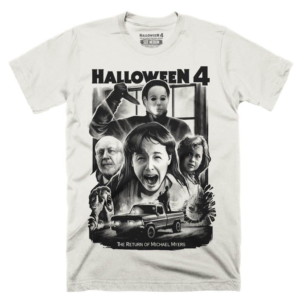 Halloween 4 Unholy Terror Michael Myers Horror Movie T-Shirt