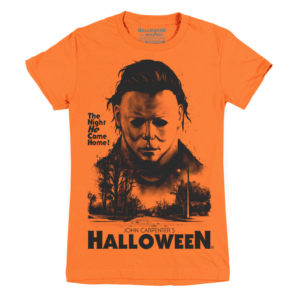 Halloween Welcome Home Ladies Michael Myers Horror Movie T-Shirt
